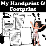 Handprint & Footprint Art | All About Me Craft + Poem for Parents