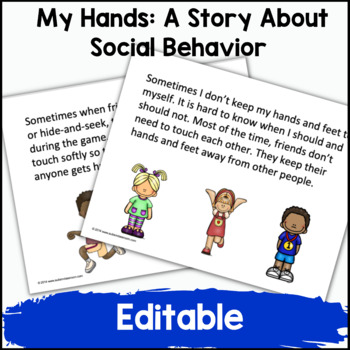 My Hands: A Social Story About Social Behavior (Autism & Special Education)