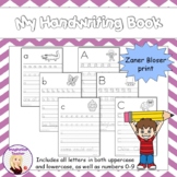 My Handwriting Book - Zaner Bloser font PRINT