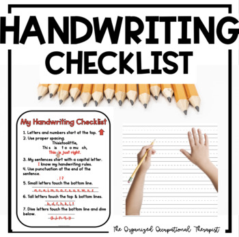 Preview of My Handwriting Checklist