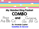 My Handwriting Packet COMBO Print and Cursive