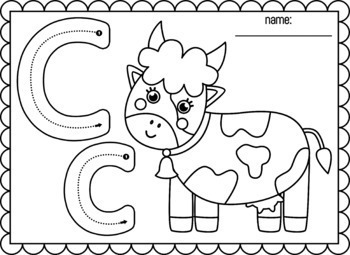 Farm and Farm Animals Coloring Pages for Preschool and Kindergarten