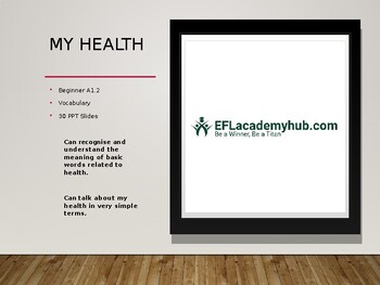 Preview of My Health - A1.2 Beginner - 29 PPT Slides - EFL/ESL Lesson Plans - English