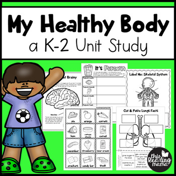 Preview of My Healthy Body Unit Study {for K-2 Learners}