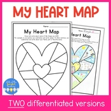 My Heart Map | Writing Activity | Writer's Notebook | Writ