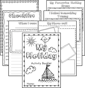 Preview of My Holiday- Activity Booklet