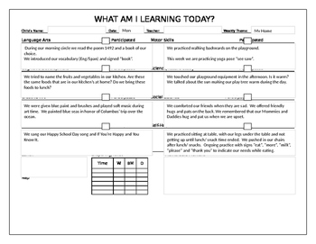 Preview of My Home (Orange) Week  Daily Lesson Plans and Vocabulary