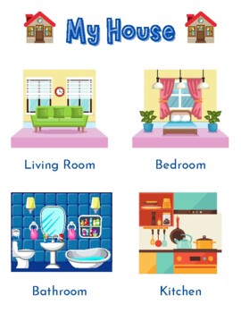 Free Rooms Of The House Worksheets