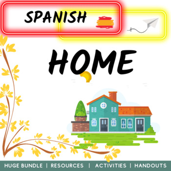 Preview of My House and Hometown Spanish Bundle