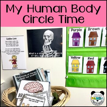 Preview of My Human Body Circle Time Lesson Plans and Activities Preschool