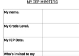 My IEP Meeting Graphic Organizer - Self-Led IEP Meeting - 