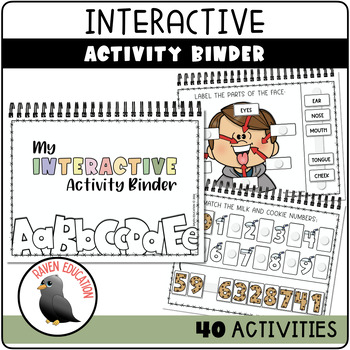 Preview of My Interactive Activity Binder | Special Education | Busy Book | Adapted Book
