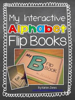 my interactive alphabet flip books by karen jones tpt