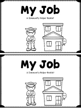 Preview of My Job (Community Helper Booklet)
