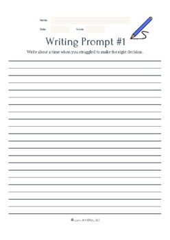 My Journal: Daily Writing Prompts - 15 Days of Journaling | TPT