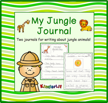 Preview of Jungle Animals - A Writing Journal