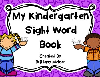 free printable books using kindergarten sight words