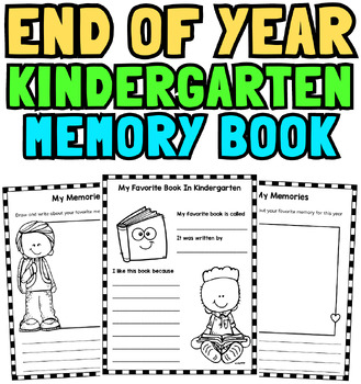 My Kindergarten Summer End Of the Year Memory Book Writing Coloring ...