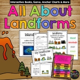 Landforms and Bodies of Water Interactive Books Posters Game and Worksheets