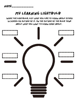 My Learning Lightbulb by Prims PoetryLand | TPT