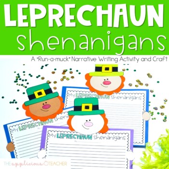 Preview of Leprechaun Writing St. Patrick's Day Writing Activity Craft
