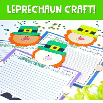 Leprechaun Writing St. Patrick's Day Writing Activity Craft | TPT