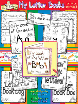 Preview of My Letter Books - 26 Mini Alphabet Workbooks, Printable Pre-K Learning Activity