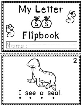 Preview of My Letter S Flip Book (Flipbook) - Alphabet Activities