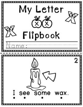 my letter x flip book flipbook alphabet activities by just write teaching