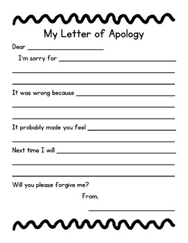 Preview of My Letter of Apology