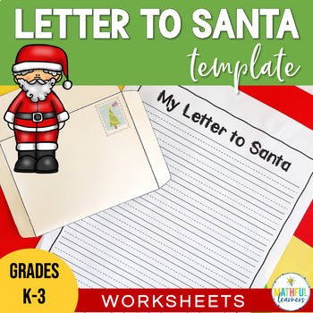 Preview of Letter to Santa Template including writing paper, envelopes and stamps