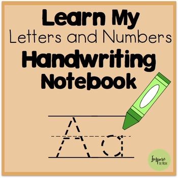Preview of Learn My Letters and Numbers Handwriting Notebook