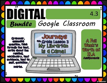 Preview of My Librarian is a Camel Journey's 4th Grade Google Classroom (Distance Learning)
