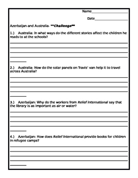 Preview of My Librarian is a Camel: Text Questions for Each Country / EL Grade 3 Module 1