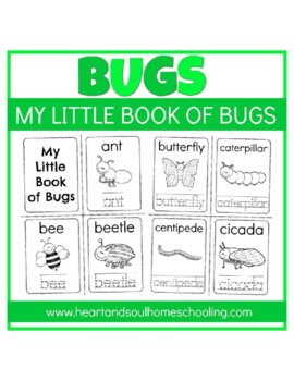 Preview of My Little Book of Bugs Printable Booklet