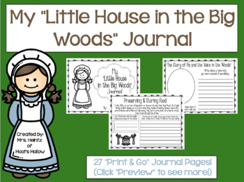 Preview of My "Little House in the Big Woods" Journal [Laura Ingalls Wilder]
