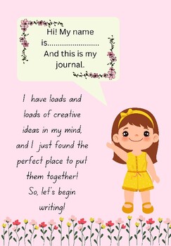 Preview of My Little Journal  - a guided journal for young learners.