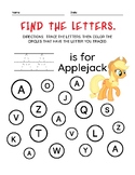 My Little Pony Alphabet pages