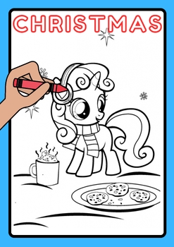 Preview of My Little Pony Christmas Coloring Pages (20 page)