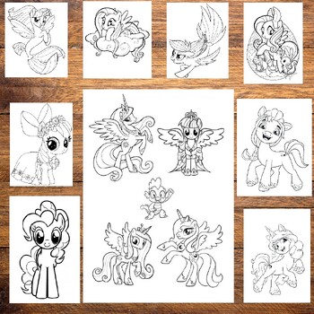 My Little Pony coloring pages printable games