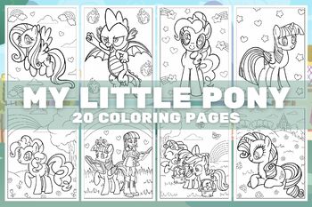 My Little Pony Coloring Pages for Kids, School Activity, Girls, Boys, Teens