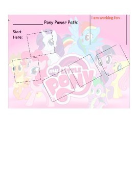 My Little Pony Desk Token Board and Choice Board by Behavior Skillzzz