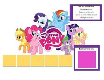 My Little Pony Token Board by Behavior Supports | TPT