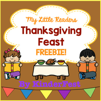 Preview of My Little Readers - Thanksgiving Feast - FREEBIE
