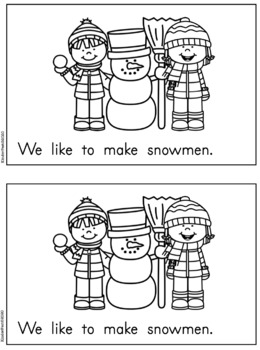 My Little Readers - Winter Fun - FREEBIE! by KinderFest | TpT