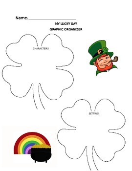 Preview of My Lucky Day Graphic Organizer - Character and Setting