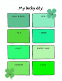 My Lucky Day St. Patrick's Day Themed Daily Report for Parents