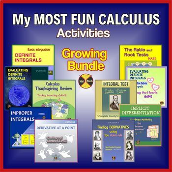 Preview of AP Calculus AB & BC Curriculum - My MOST FUN Activities Growing Bundle DIGITAL