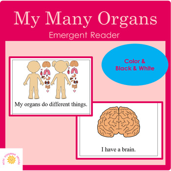 Preview of My Many Organs- Emergent Reader