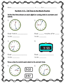 my math 3rd grade chapter 11 measurement worksheets by joanna riley